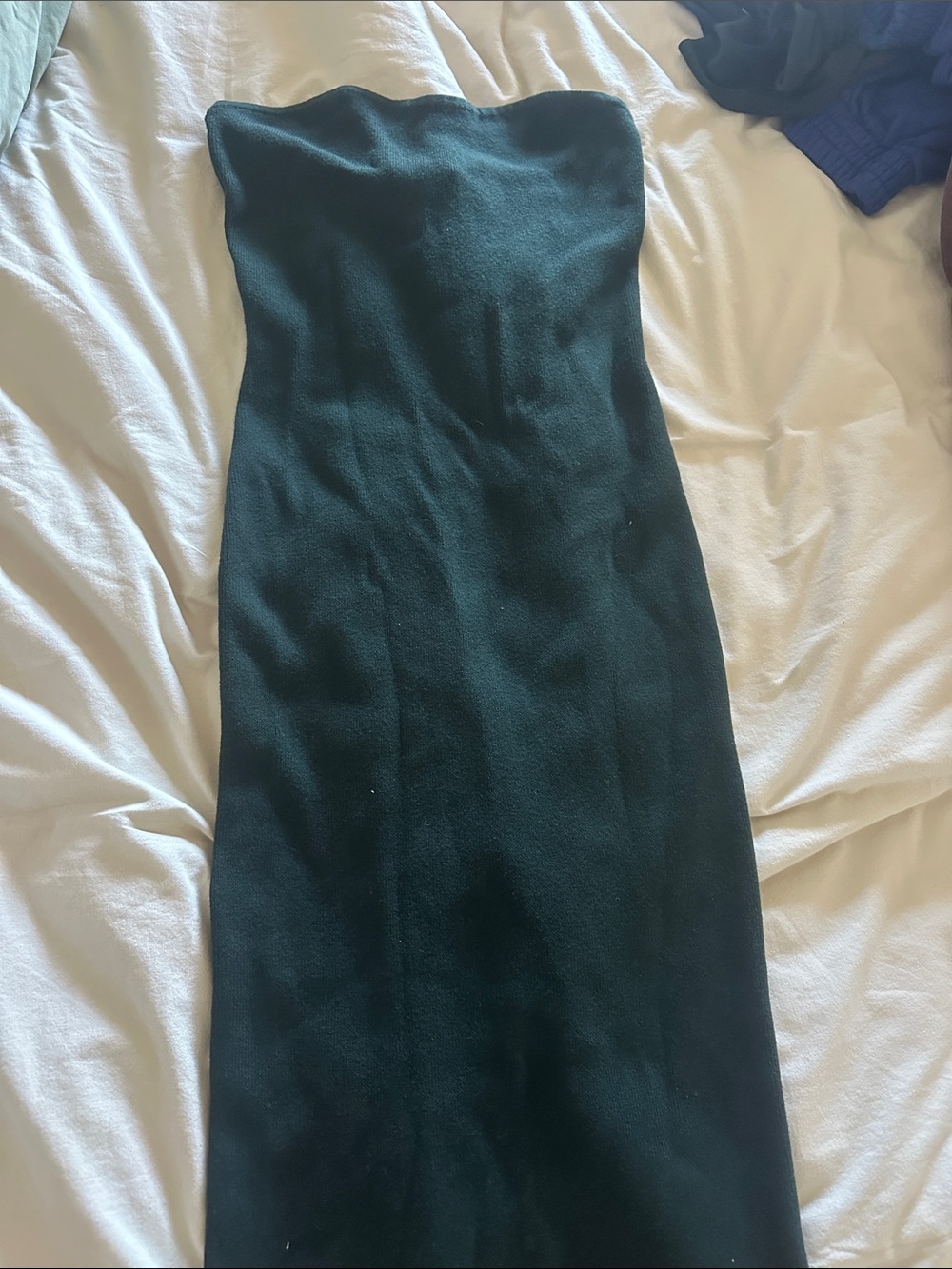 Naadam knitted dress - dark green with tags